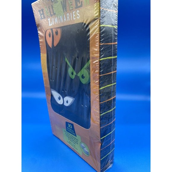 Vintage Halloween 10 Bags & Candles Luminaries Jack-O’-Lantern Spooky Decor - Picture 9 of 9